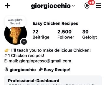 Nach 30 Tagen: 2.500 Follower